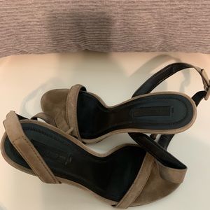 Alexander Wang Suede Taupe Heels Size 39